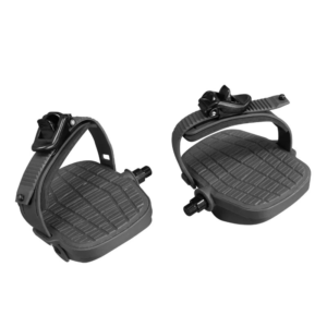 Pedal - 9/16" W/Auto Adjustable PU Strap Grey