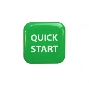 Precor D-PAD Quick Start Decal
