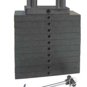 Black Composite Weight Stack - 200LB - 10LB Increment