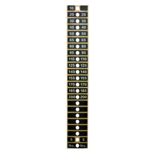 Life Fitness Weight Stack Label Pro 2
