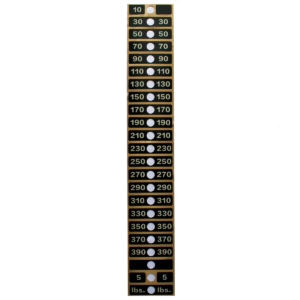 Life Fitness Weight Stack Label Signature Series