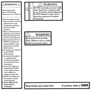 4-N-1 Warning Stickers