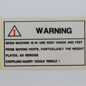 Warning Sticker (Use Safely…………..)