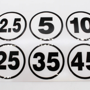 Round Number Stickers. 1-1/2" ( SOLD EACH)