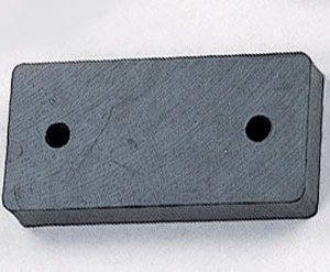 Rubber Floor Pad - 6” x 3” x 1”