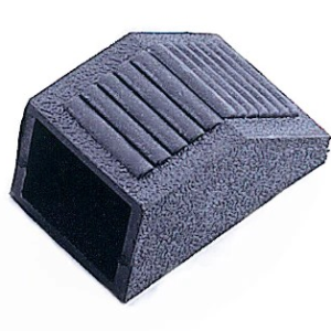 Long Angled Rubber End Cover - Fits 2” Square Tube