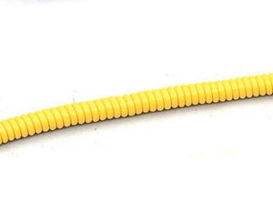 Long Jumbo Cord - 12” with 2 Key Rings. Yellow