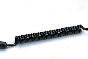Short Jumbo Cord - 8” with 2 Key Rings. Black