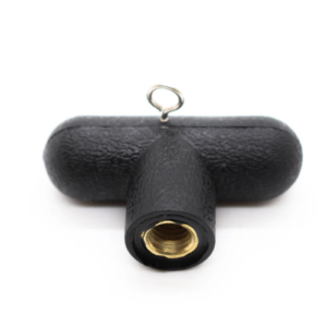 Plastic T-knob w/ Bronze Insert w/Eye-Screw