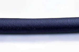 15" High Density Rubber Grip - For 1" Tube - Black (One End Closed)
