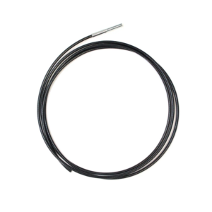 Ready Made Black Cable - 10 Feet - 3/16" Coated to 1/4" with 3/8"-16 X 3" Threaded Stud