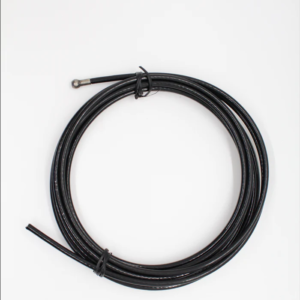 Ready Made Black Cable - 18 feet, 3/16” coated to 1/4” Cable with 3/16” Shank Ball