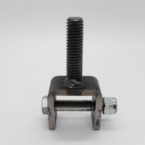 Belt Metal Clamp W/Bolt - Fits 1” – 1.25” Belts. Natural Finish