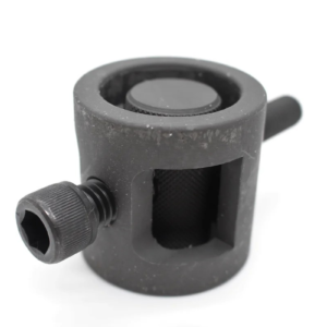 Round Metal Clamp with Tighten Allen Bolt - Fits 1”. Natural Finish