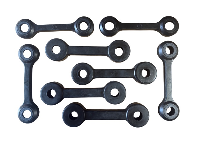 Set 140lb bone style resistance bands: (4) 25lb and (4) 10lb bands